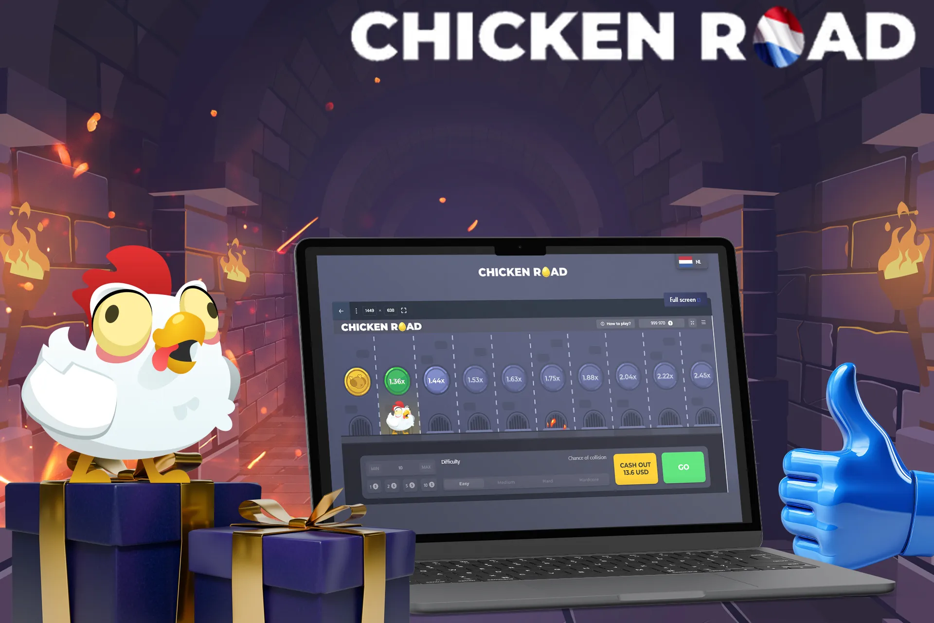 Speel Chicken Road bij de beste casino's en ontvang bonussen